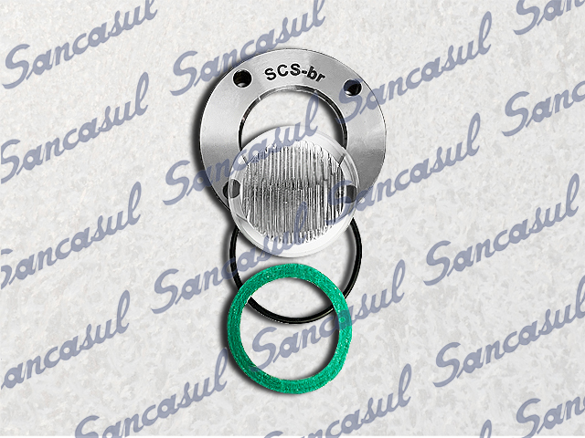 [PCSSAB1226015] VIDRO VISOR DE ÓLEO - C/ FLANGE CMO 1/2 - MK2/3/4